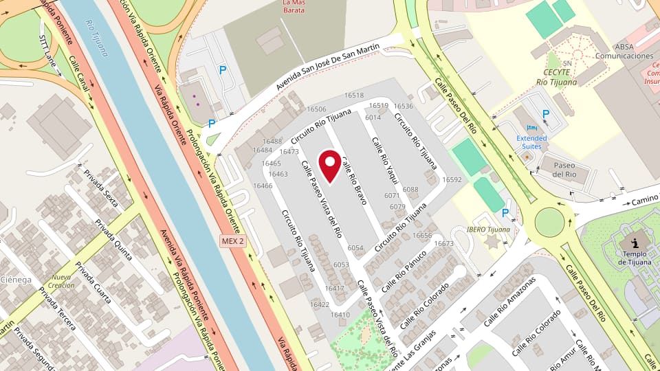 Map of IPUL Tijuana, Paseo Vista Del Río N. 60-26. Get directions.